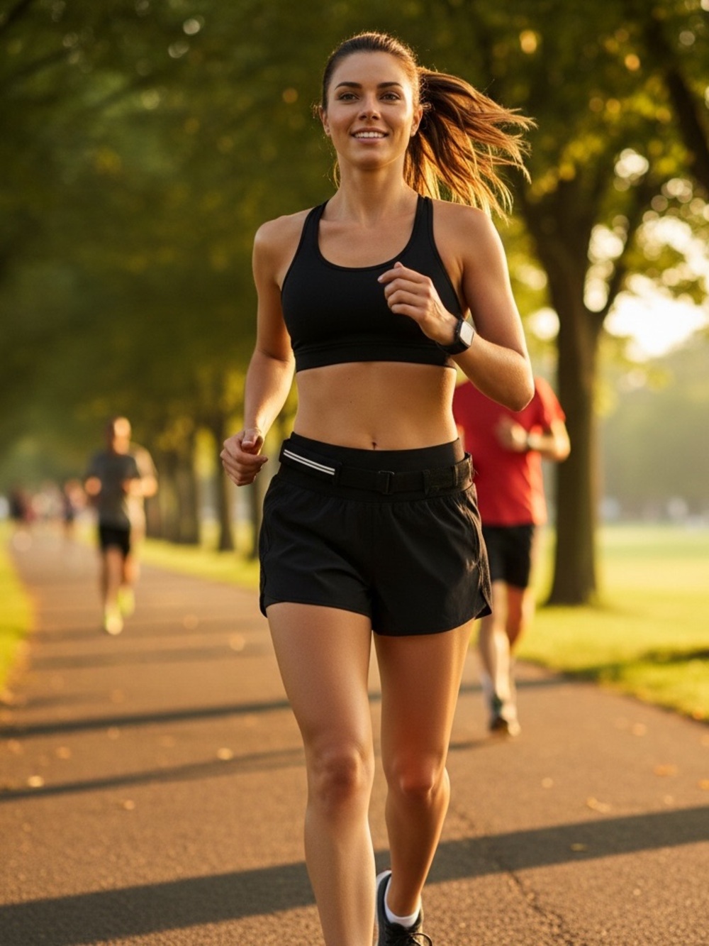 Athleta Mesh Racer Run Short.